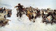 Vasily Surikov Storm of Snow Fortress USA oil painting artist